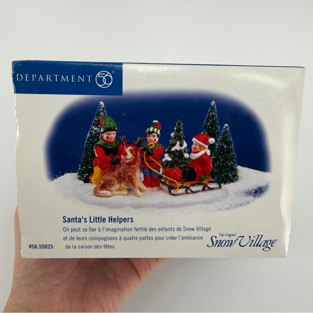 Department 56 Snow Village Collection "Santa's Little Helpers", New in Box